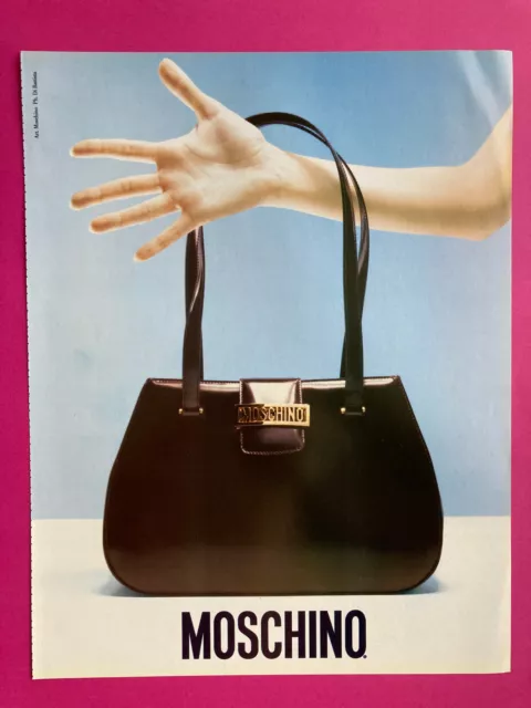 Publicité Moschino 1997 mode 90's collection mode vintage presse automne hiver