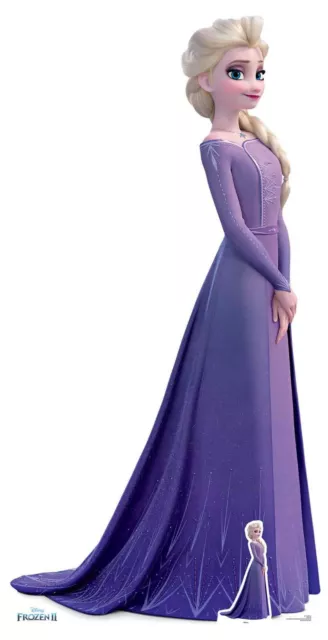 Elsa Violet Robe De Frozen 2 Disney Officiel Carton Découpe / Voyageur Debout