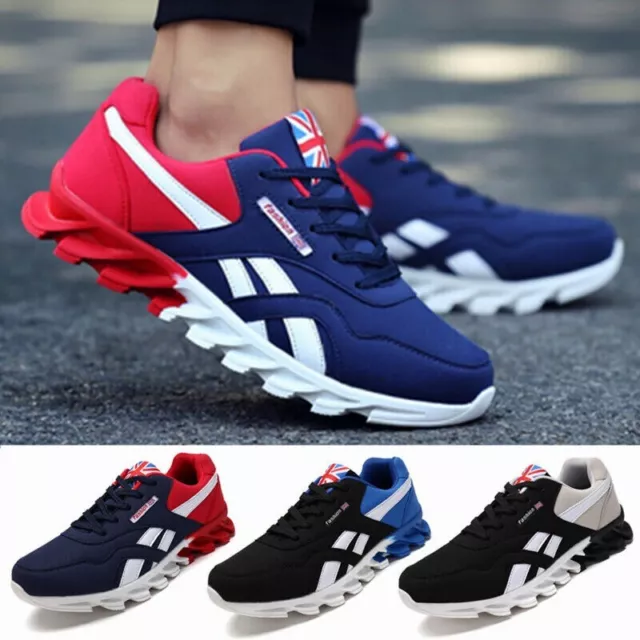 Mens Fashion Sports Shoes Running Trainers Casual Lace up Walking Gym Sneakers