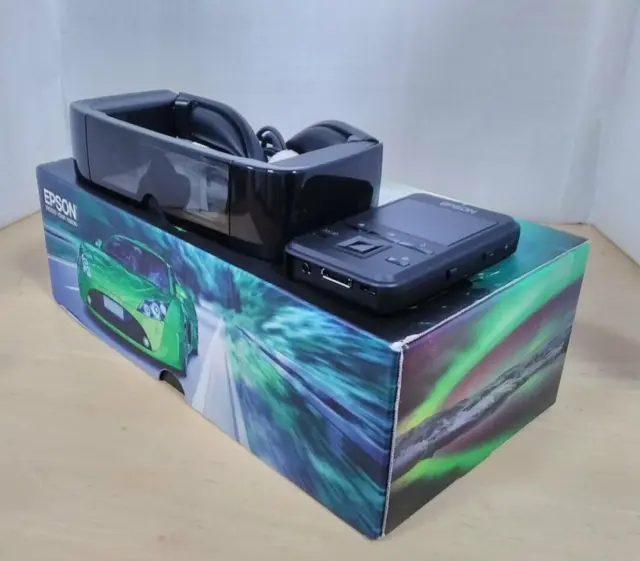 EPSON BT-100 MOVERIO See-through Mobile Viewer VR 3D Headset Controller