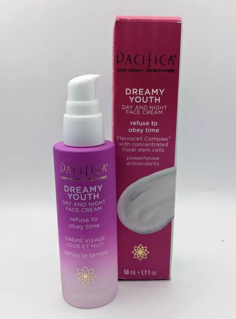 Crema facial diurna y nocturna Pacifica Dreamy Youth - 1,7 oz. - Células madre florales