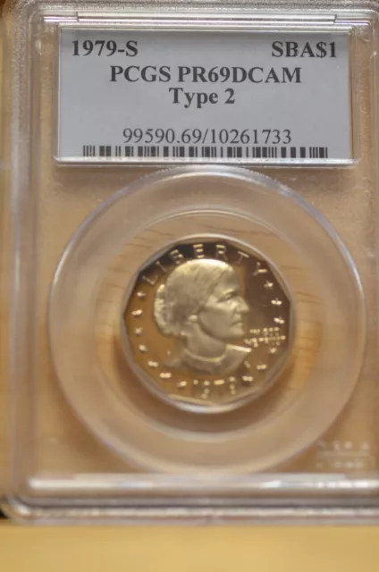 1979-S Proof Type 2 Susan B. Anthony Dollar PCGS PR69 DCAM Item# 5690