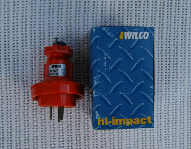 Clipsal / Wilco Wip110 Straight Plug 10 Amp Ip66 New