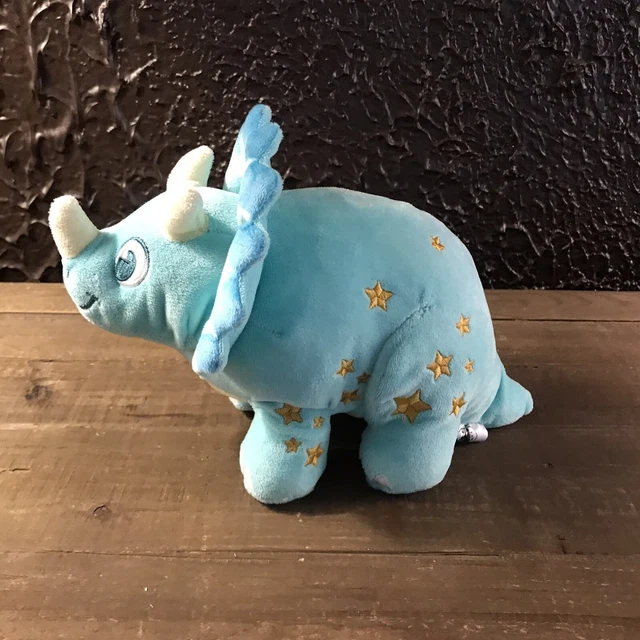 Disney Animal Kingdom Dinoland Blue Triceratops Dinasour Plush Stuffed Animal 4
