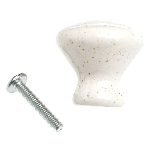 Amerock BP725-OM Oatmeal 1 5/16" Porcelain Cabinet Knob Pulls Ceramics
