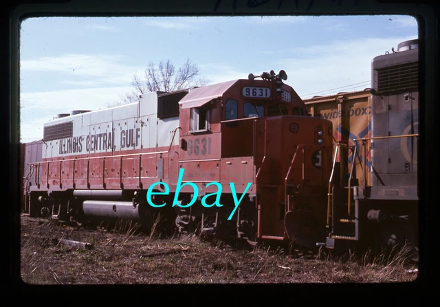 Orig Slide Illinois Central Gulf ICG #9631 GP38-2 1977