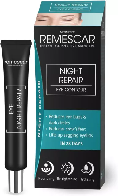 Remescar Crema Antirughe Contorno Occhi Notte 20Ml - Riparazione Notturna – Ridu