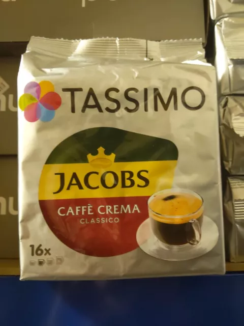 Tassimo Coffee Pods Jacobs Caffé Crema Classico 10 Packs (160 Drinks)