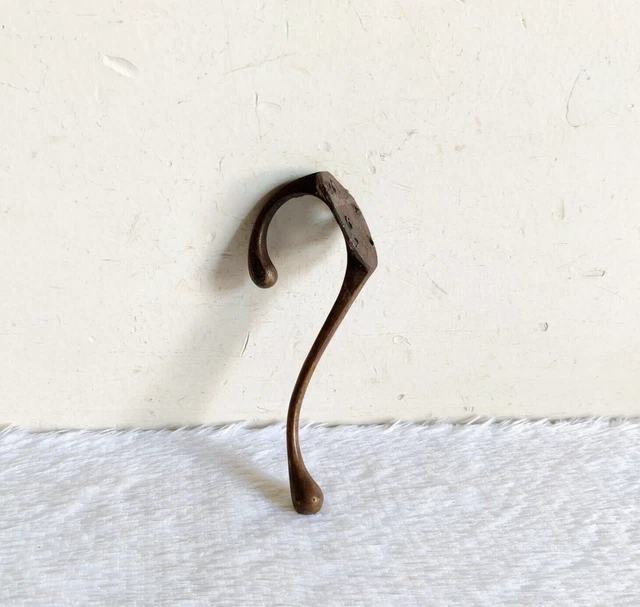 Vintage Ornate Brass Wall Hook Hanger Decorative Collectibles M325 8