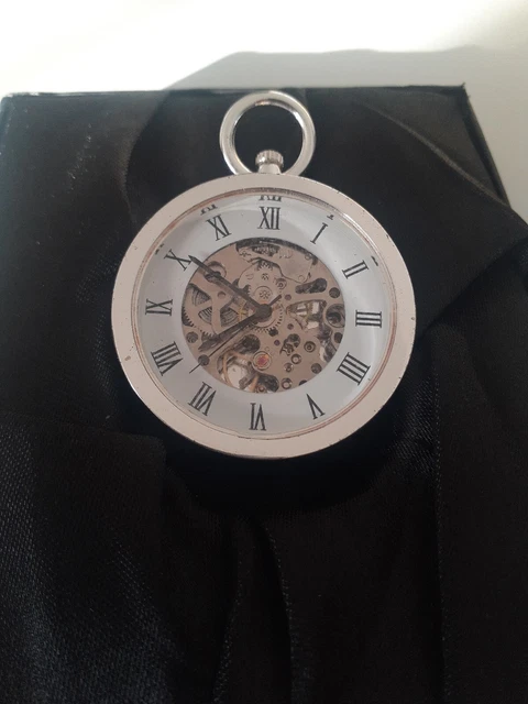 Montre à Gousset Vintage The Héritage - Boîtier Argenté, Cadran Blanc - Mouvement Quartz