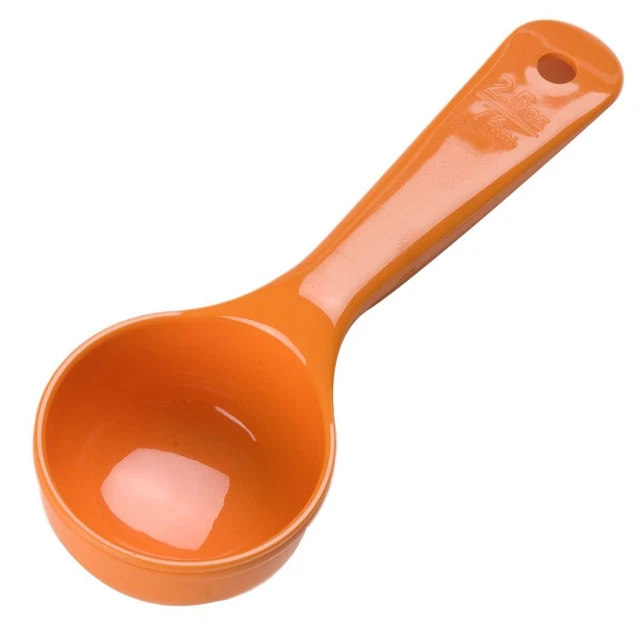 Carlisle 492524 Measure Miser 2.5 Oz. Orange Portion Control Spoon