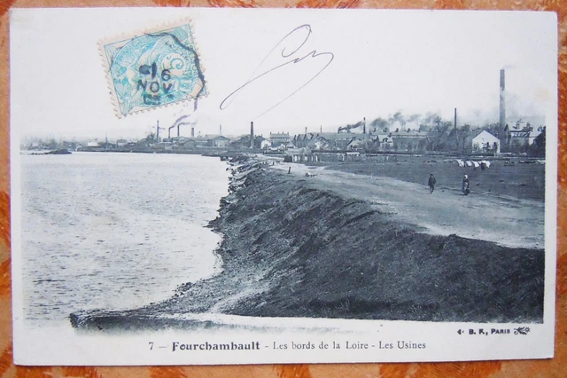 Cpa 58 Nievre - Forchambault - Les Bords De La Loire - Les Factories