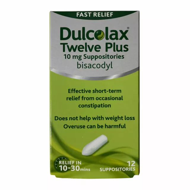 Dulcolax 10mg - 12 Suppositories  - (MAX 4 PER ORDER)