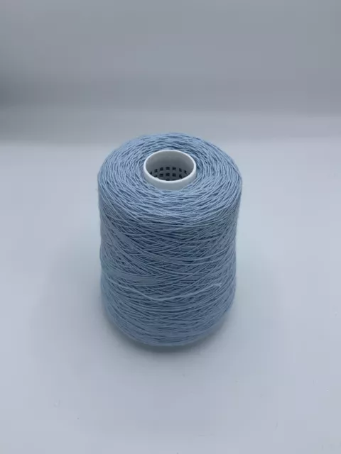 500 Gram Cone 90% Wool 10% Nylon 3/9Nm Knit,weave,craft 3-4ply. Duck egg Blue.