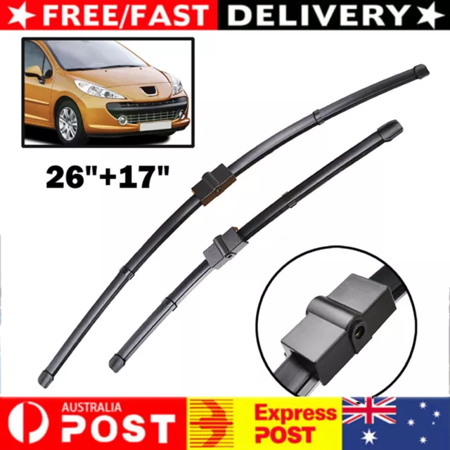 Windscreen Wiper Blades fit For Peugeot 207 CC SW 2006- 2012 Front Window 2x