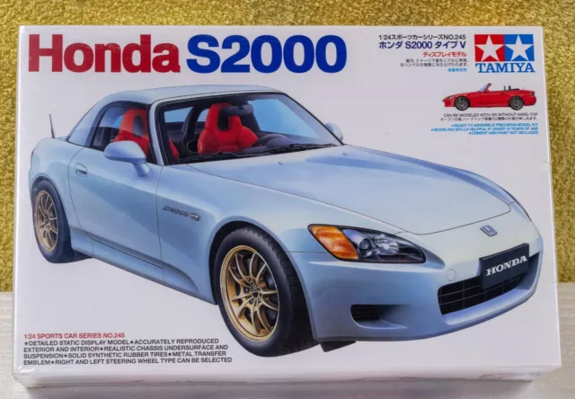 Tamiya 1:24 Scale Honda S2000 Sports Car Series Model Kit No. 245