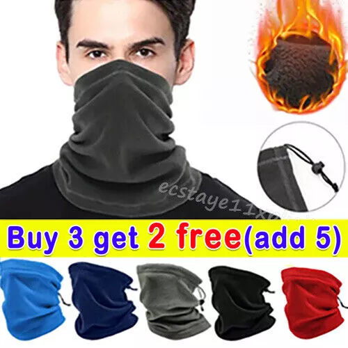 Thermal Fleece Snood Neck Warmer Scarf Warm Winter Ski For Men Women.Winter-UK