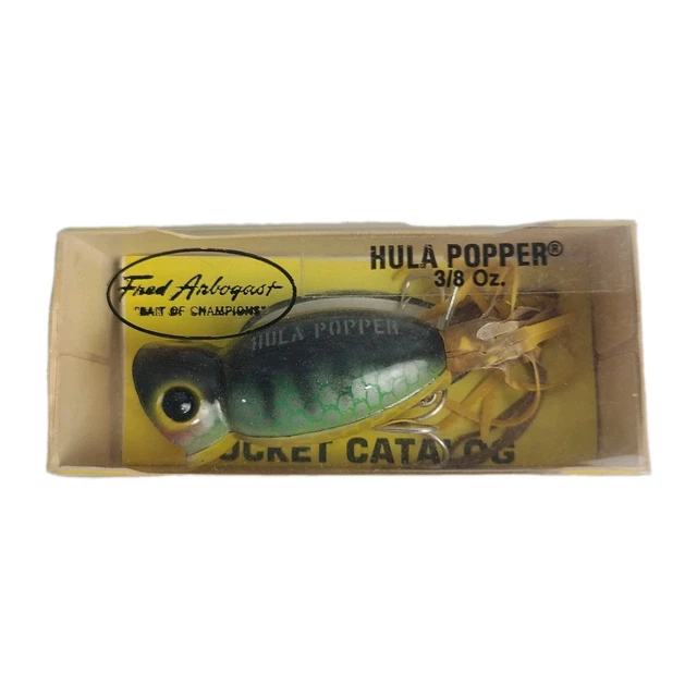 Vintage NOS Fred Arbogast Hula Popper 3/8 oz #76006