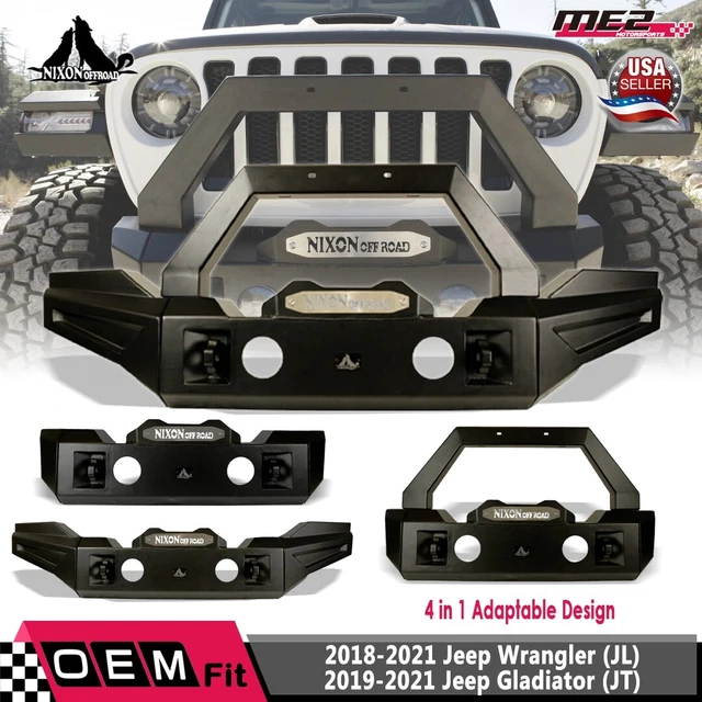 FOR 20182023 JEEP Wrangler JL/Gladiator JT Front Bumper Steel Modular