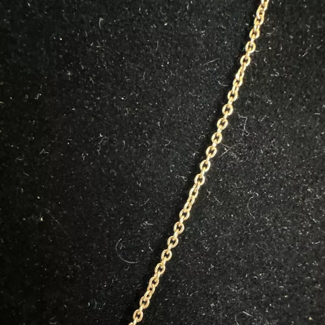 VINTAGE AVON BEZEL set amethyst glass pendant necklace 17” Gold Tone ...