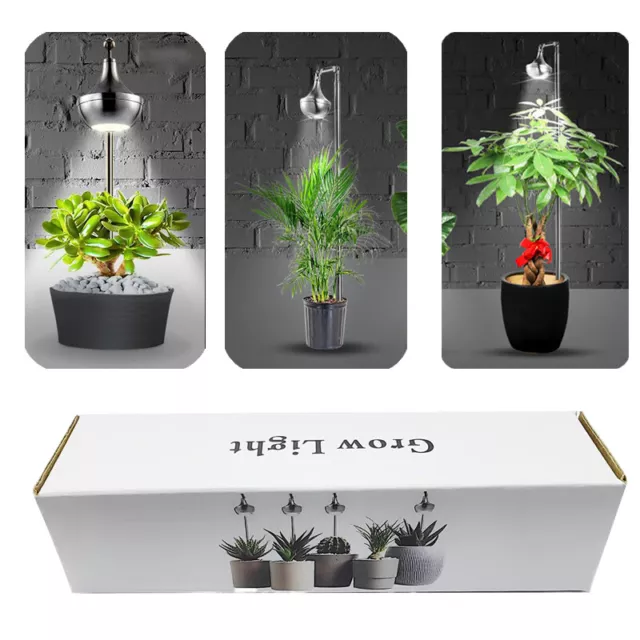 Grow Lights For Indoor Plants, Small Led Grow Light With 360 Rotation Aluminum