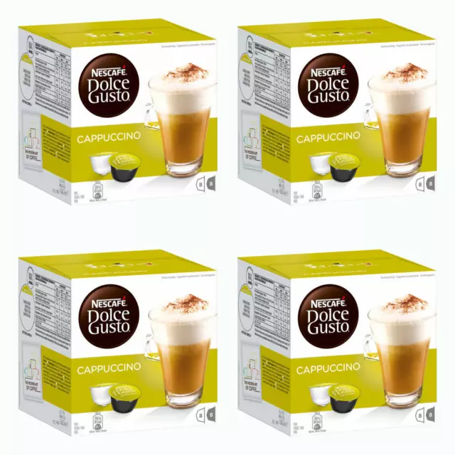 Nescafé DOLCE GUSTO Cappuccino Milk Coffee COFFEE CAPSULE 64 CAPSULE(32 porti...