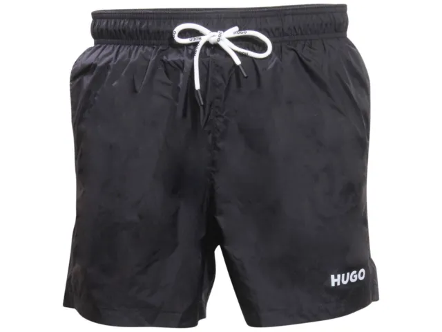 Hugo Boss Men's Haiti Swimwear Black Shorts Quick Dry Swim-Trunks