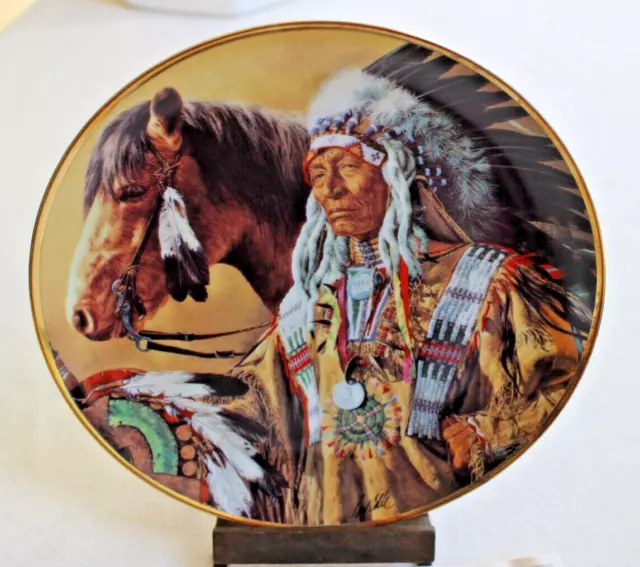 Collector Plate Pride Of The Sioux Franklin Mint Paul Calle In Box + Coa