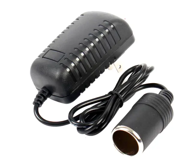 110V-240V AC Plug To 12V DC Car Cigarette Lighter Converter Socket Adapter