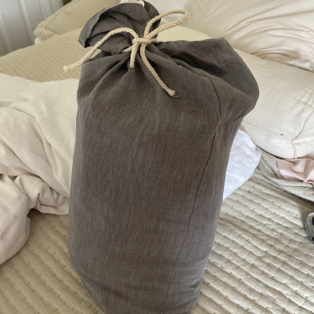 Restoration Hardware New Queen Belgian Flax Linen Sheet Set Graphite