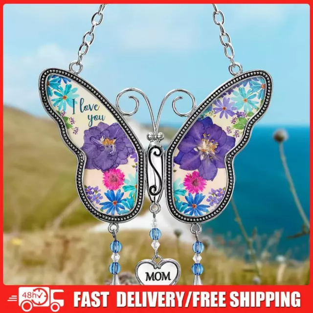 Butterfly Mom Gifts Wind Chimes Indoor Room Decor Gift for Mother Day Birthday