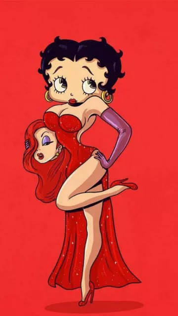 Betty Boop And Jessica Rabbit Porn - BETTY BOOP & Jessica Rabbit In The Shower, Digital Colored 4X6 Nude Cartoon  Art Â£18.03 - PicClick UK