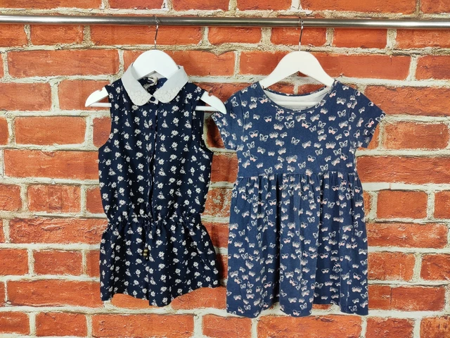 Girls Bundle Age 2-3 Years Next Bluezoo Short Sleeve Dress Playsuit Summer  98Cm