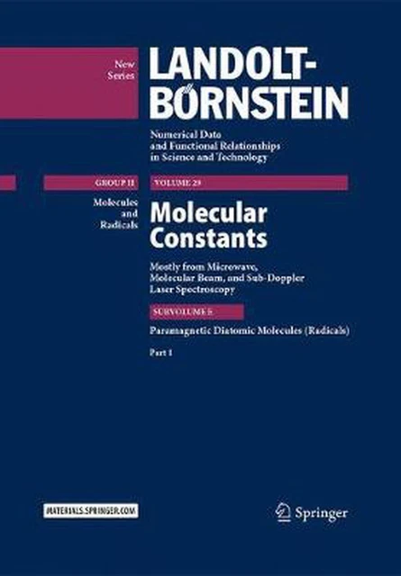 Molecular Constants Mostly from Microwave, Molecular Beam, and Sub-doppler Laser