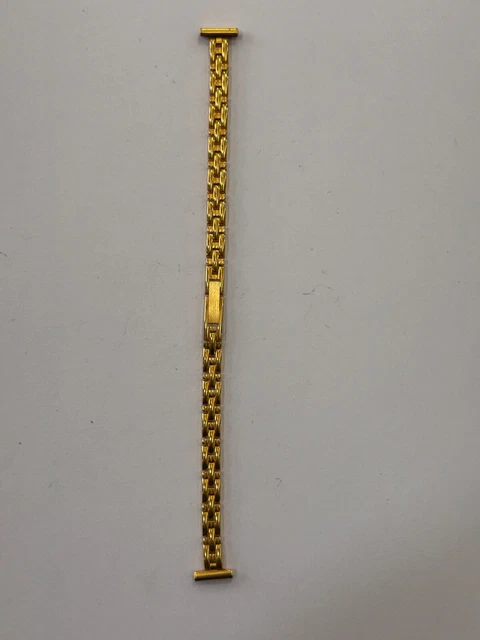 Bracelet Montre Vintage En Acier Inox / Plaqué Or - Largeur 8mm - Pour Femme - Neuf Sans étiquette