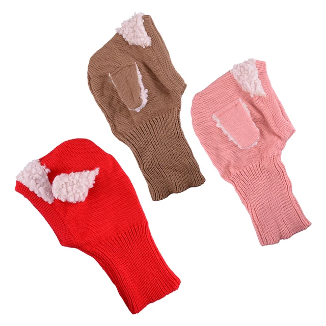 Girls Baby Toddler Winter Beanie Warm Hat Hooded Scarf Earflap Knitted Cap py