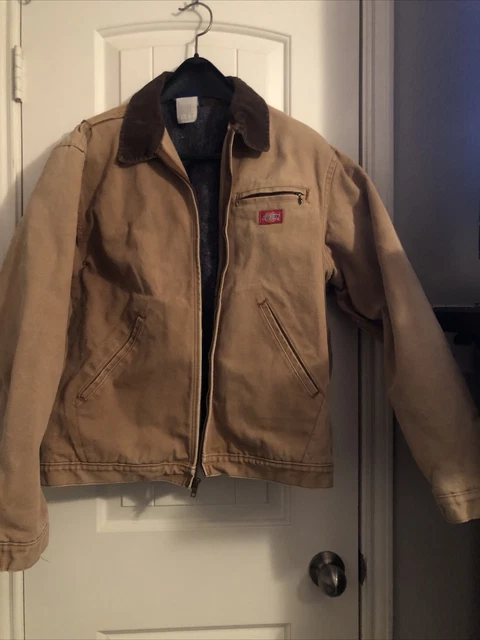 Vintage Dickies Detroit Blanket Lined Work Jacket Mens LRG Heavy Duty Full Zip