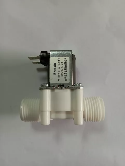 Water Solenoid Valve 1/2" x 1/2" Male AC 110V Air Water Inlet Normally Closed