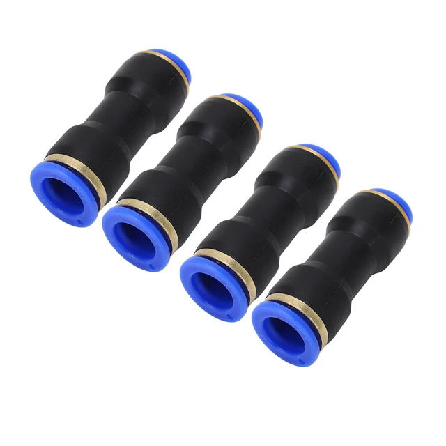 4Pcs Straight Through Reducer Push On Pneumatic Quick Inserts Quick Gas Pipe
