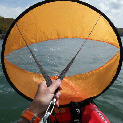 Victool Vela da Kayak Vela del Vento sottovento Pieghevole 108 cm Modello di Bandiera della pagaia della Vela del Vento con Finestra Trasparente per Canoa Kayak Barca a Vela 