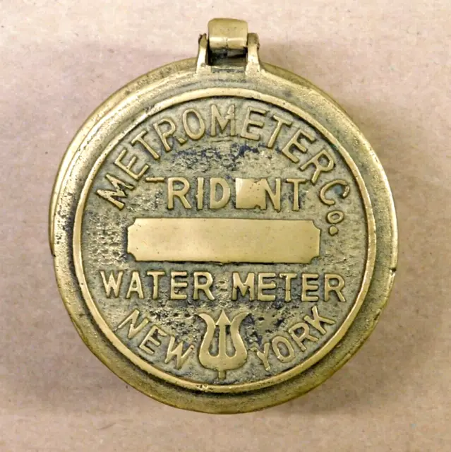 Vintage Metrometer Trident Meter Co New York Brass Water Meter