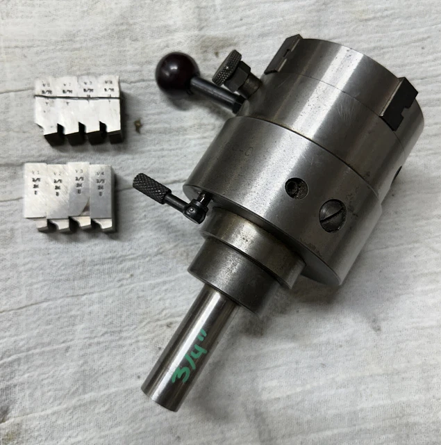 RUBOMETRIC Geometric Threading Die Head D 3/4”  W/ Chasers 1/2-20 3/8-24 9/16-18