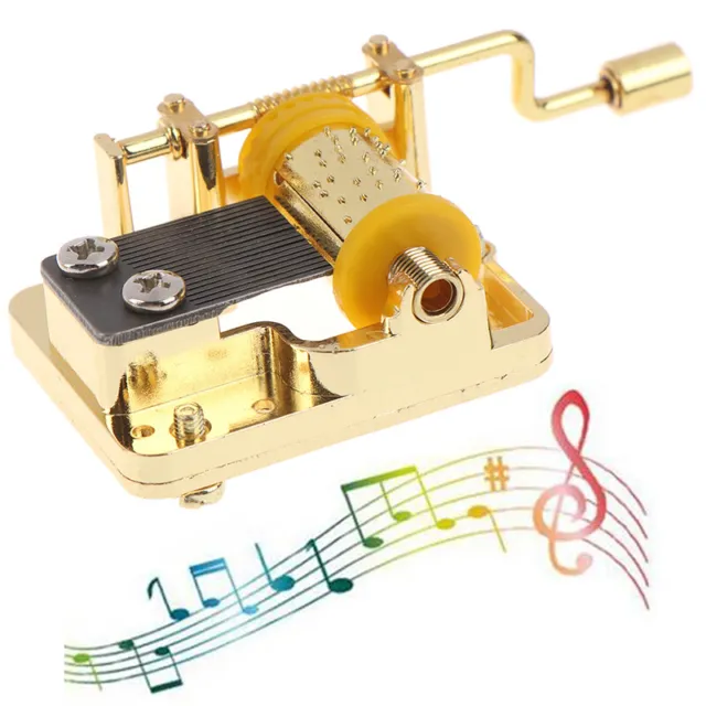 18 Tones Hand Cranked Music Box Mechanical Musical Movement Part Christmas Pa'mj