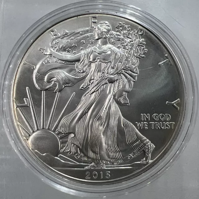 2015 American Eagle 1oz Silver Coin | Comes in Capsule | a3851