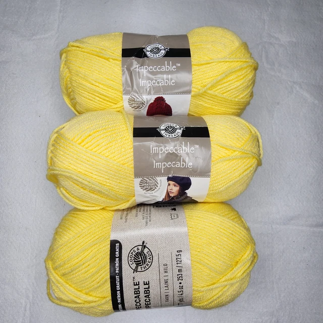 Fil à Tricoter Loops & Threads "Impeccable" - Couleur Amethyst Purple, 277 Yards / 4.5 Oz - Neuf