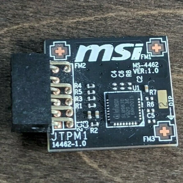 Msi ms 4462 tpm 2 0 module 12 pin 12 1 trusted platform module spi