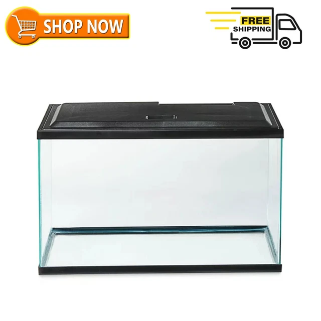 Aqua Culture Aquarium Starter Kit Fish Tank 10 Gallon Water Tank + LED Light NEW
