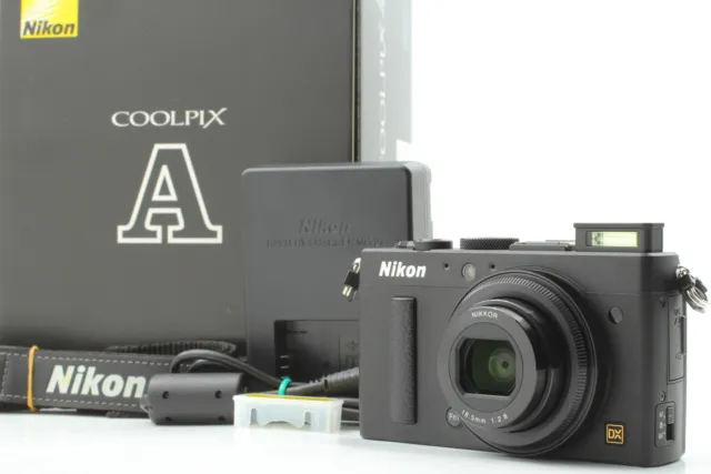 SH:3378 [Top MINT in Box] Nikon COOLPIX A 16.2MP Digital Camera Black From JAPAN