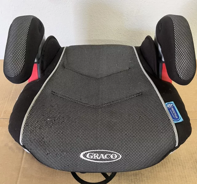 GRACO Backless Turbo Booster Seat Black/Gray Cover  - Dual Cupholders