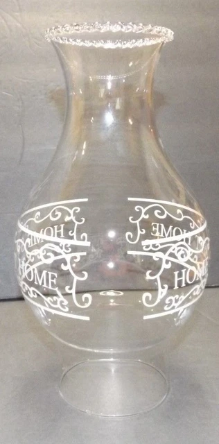 3" X 8 3/4" Home Sweet Home Borosilicate Kerosene Oil Lamp Chimney 57967Jb 3